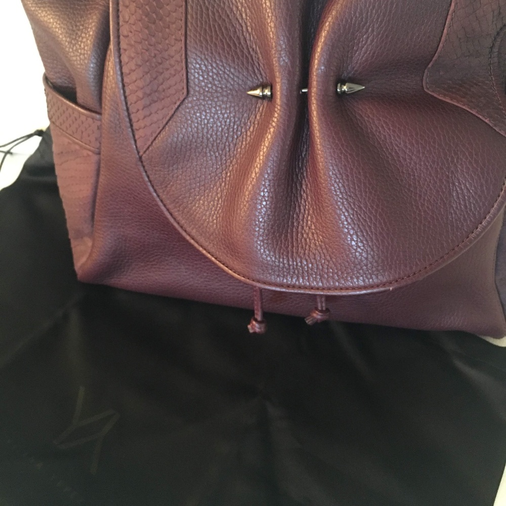 NWOT Yliana Yepez Capri Python Soft Leather Bag